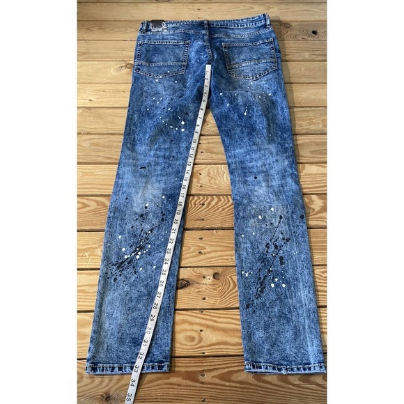 NWT Rutherford Flex Skinny Fit Jeans Size 32x33 Men’s Blue Ripped - Picture 10 of 11